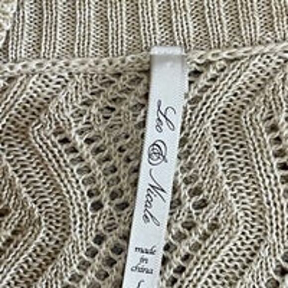 Leo And Nicole Open Front Crop Cardigan Size Large - Picture 4 of 5